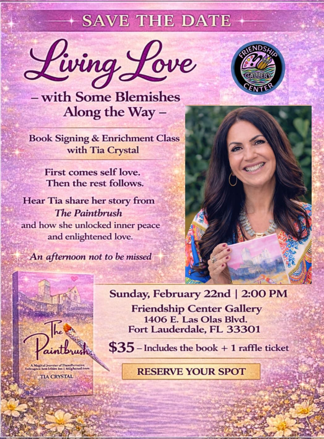 Fort Lauderdale Book Signing Living Love Workshop with Tia Crystal